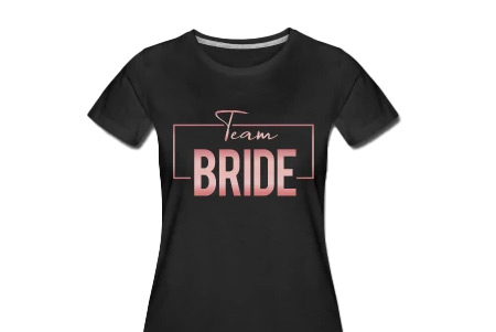 Cooles Team Bride Shirt rosegold