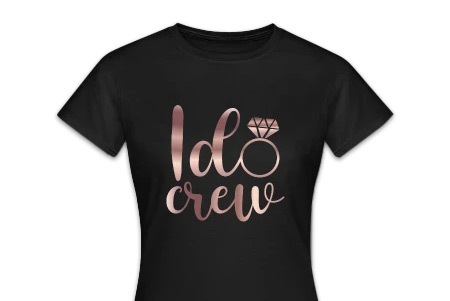 I Do Crew Shirt JGA Shirts stilvoll rosegold